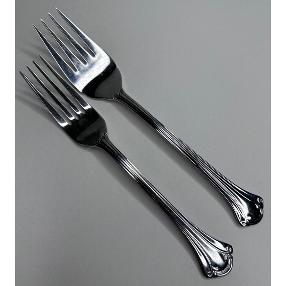 Wallace REPLENDENCE Stainless Flatware Replacement Dinner Salad Fork Set 2